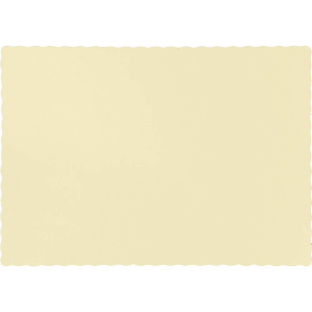 Paper Placemats 14in 50ct, Ivory 