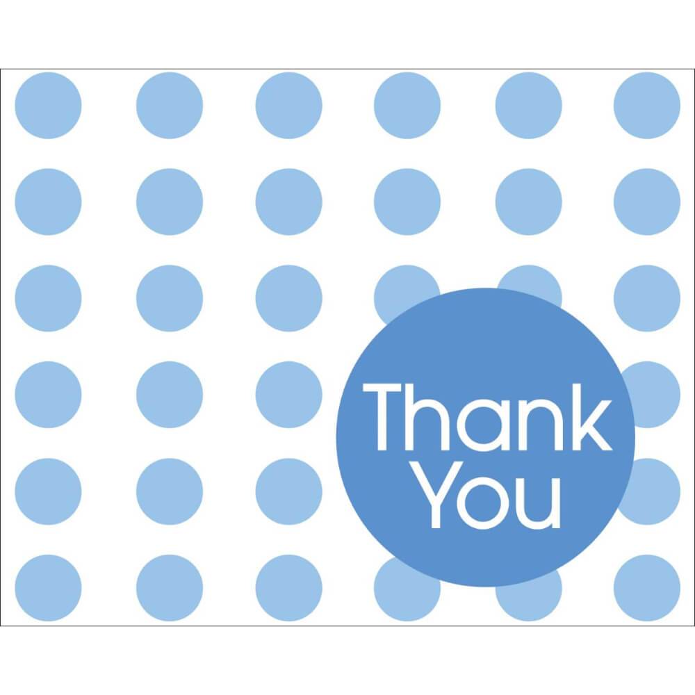 True Blue Polka Dots, Thank You Cards 