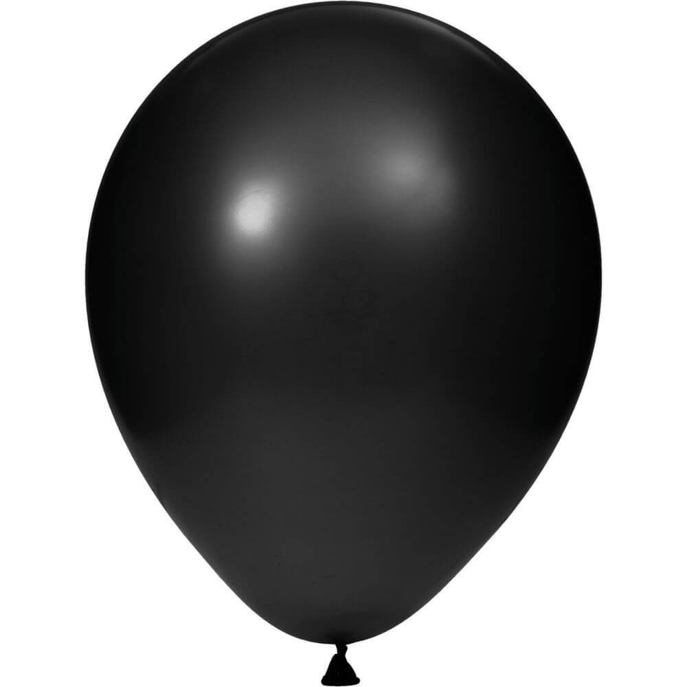 Latex Balloons 12in 15ct, Black Velvet 