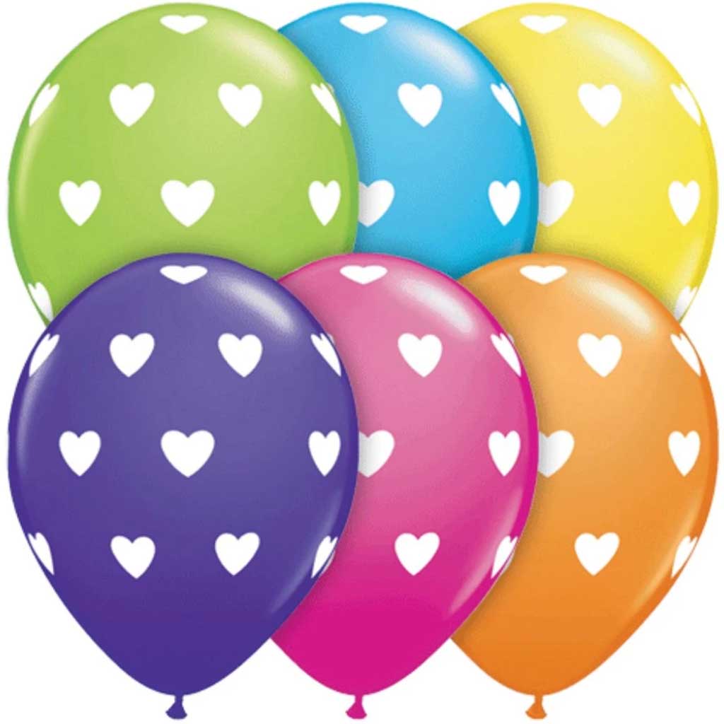 Latex Balloon Big Hearts 11in 