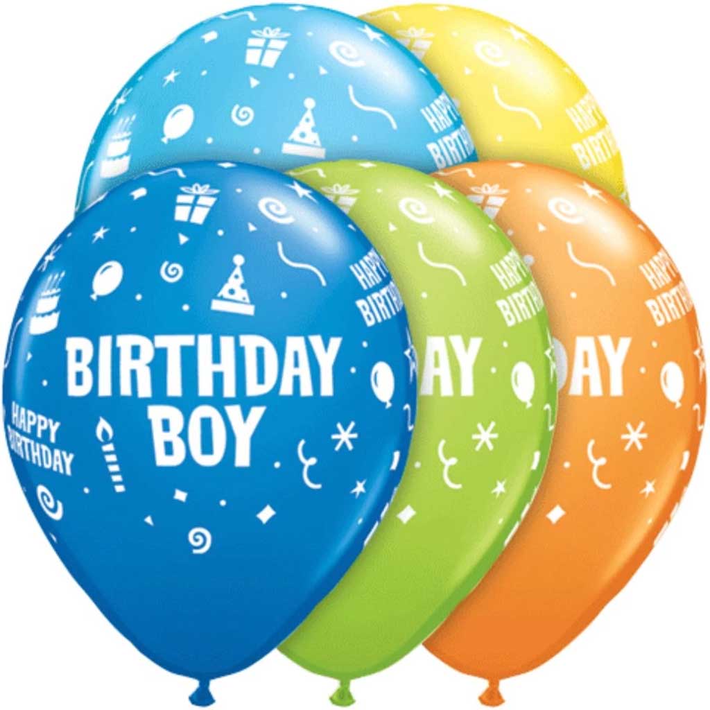 Birthday Boy Latex Balloon 11in 