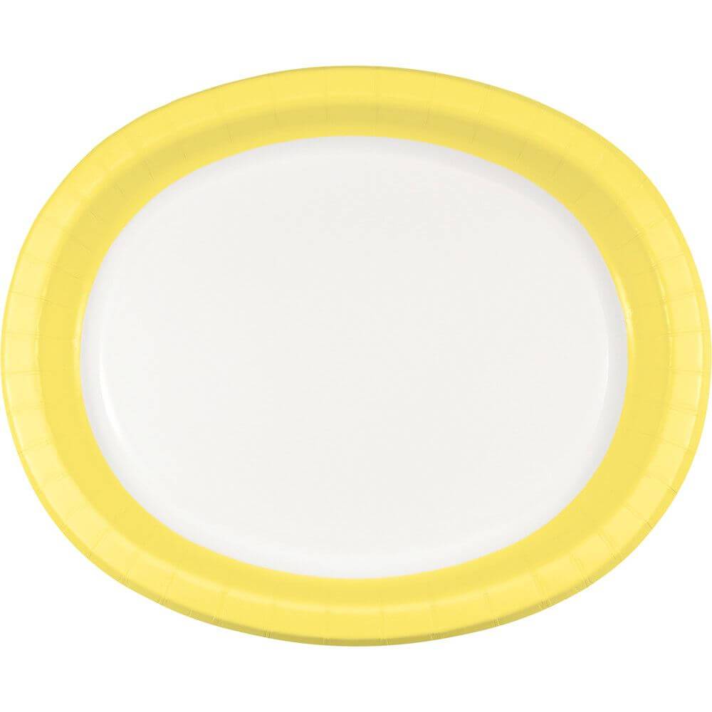 Mimosa Rim Oval Platters 12In Mimosa 