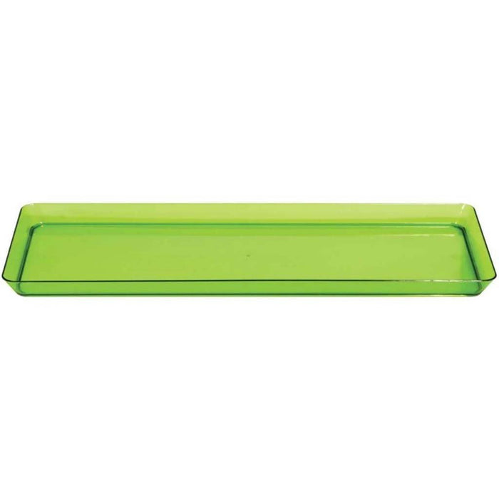 Trendware Translucent Tray 6in x 15.5in, Green 