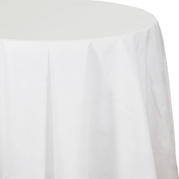 White 82in Airlaid Tablecover 