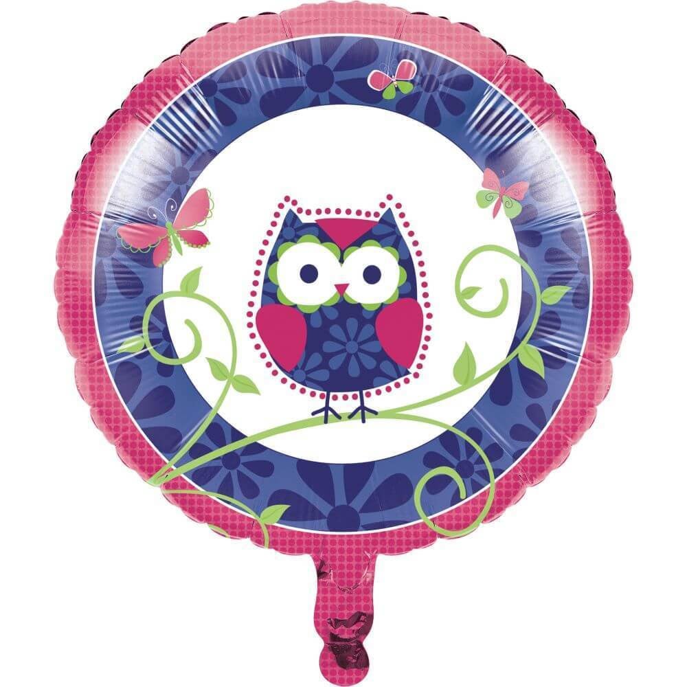 Owl Pal Birthday, Foil Balloon 18in 