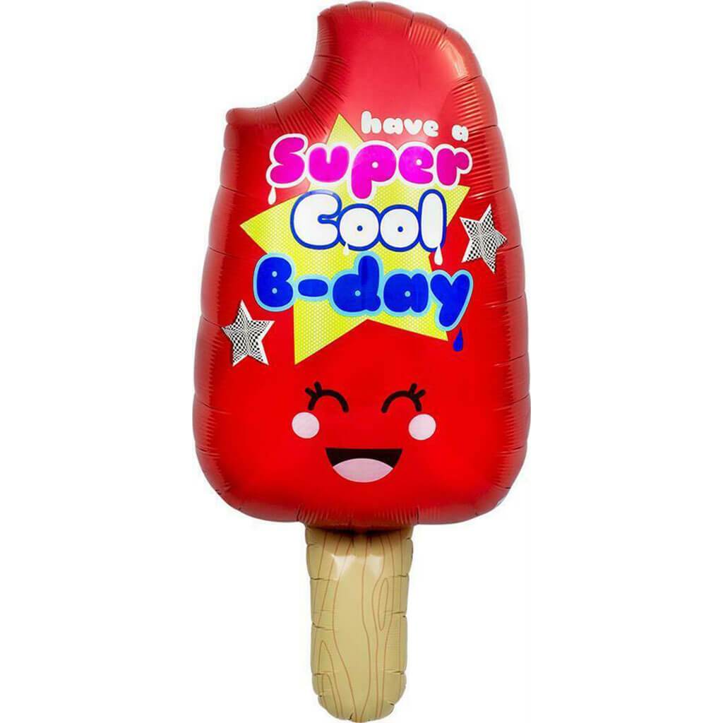 Popsicle Cool Birthday Foil Balloon, 34in