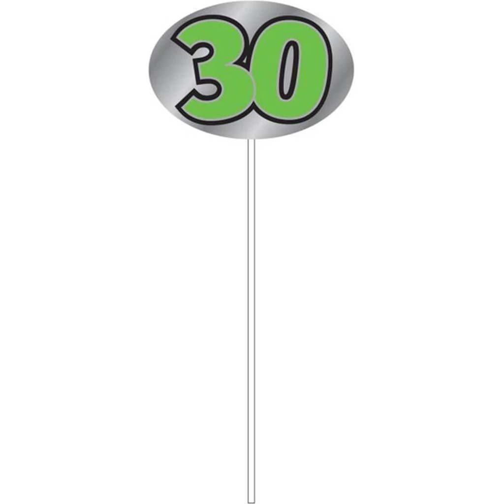 Foil Party Picks "30" 