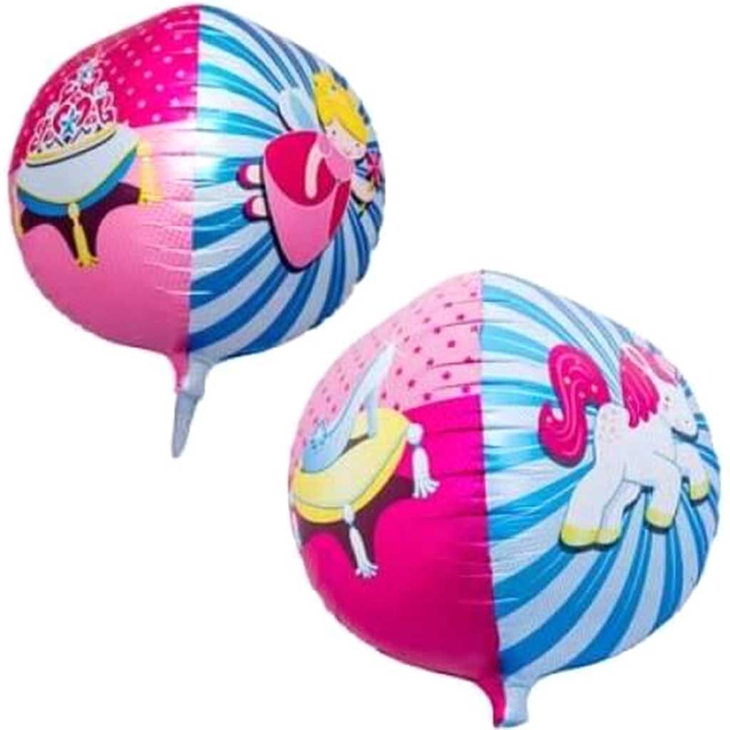 Princess Sphere 3D Foil Balloon, 17in