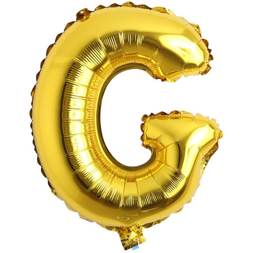 Foil Balloon Letter G  16in Gold