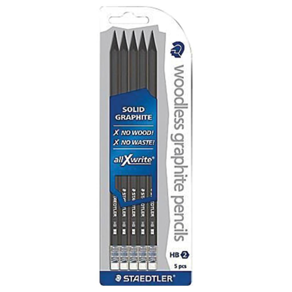 Woodless Graphite Pencil 5pc