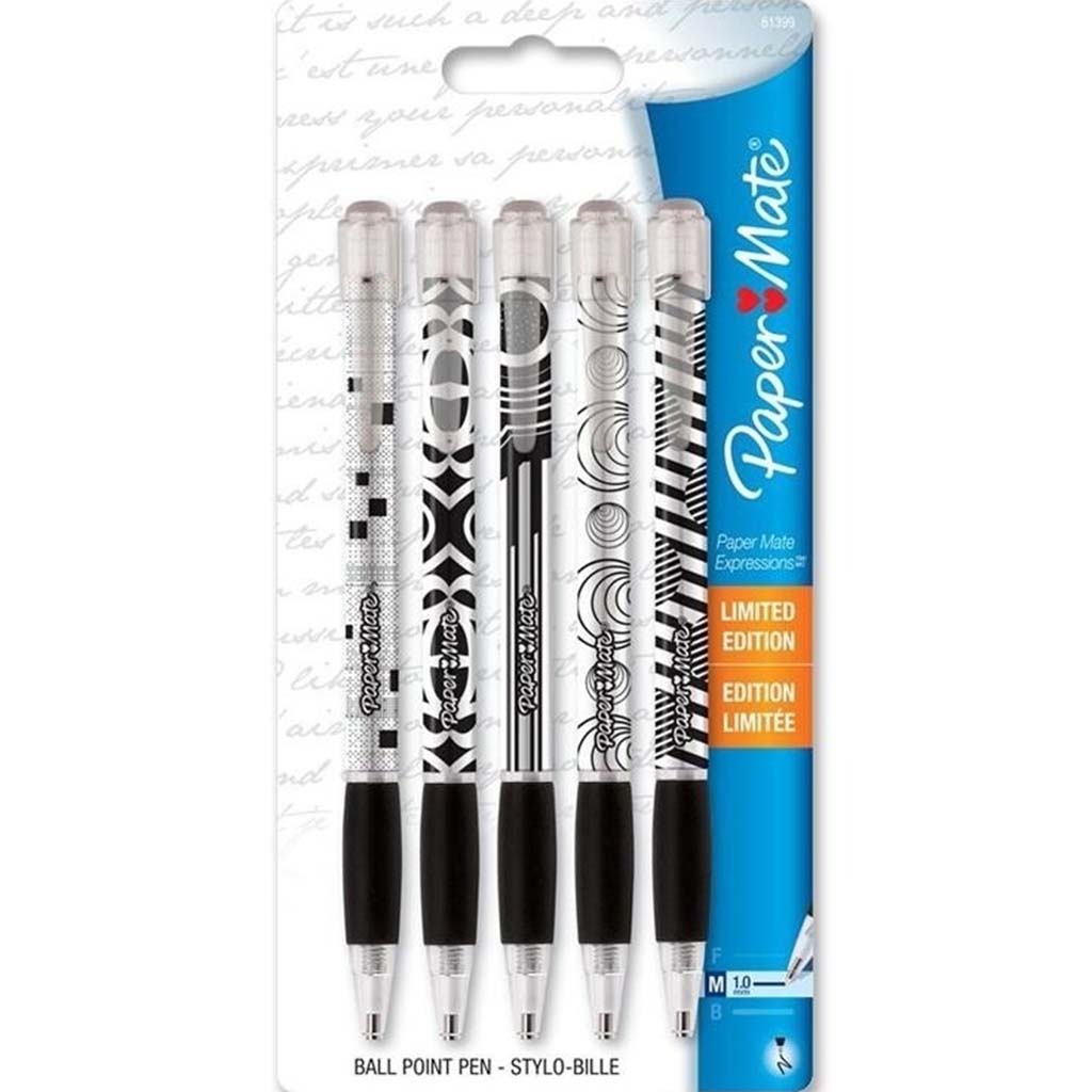 EXPRESSIONS PAPERMATE BALL POINT PEN 1.0MM BLACK 