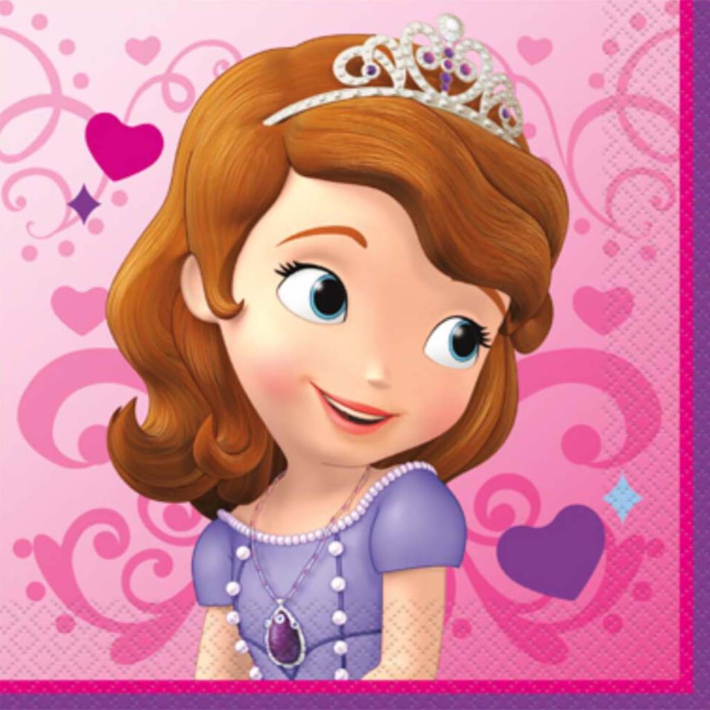 Sofia The First Beverage Napkins, 16ct 