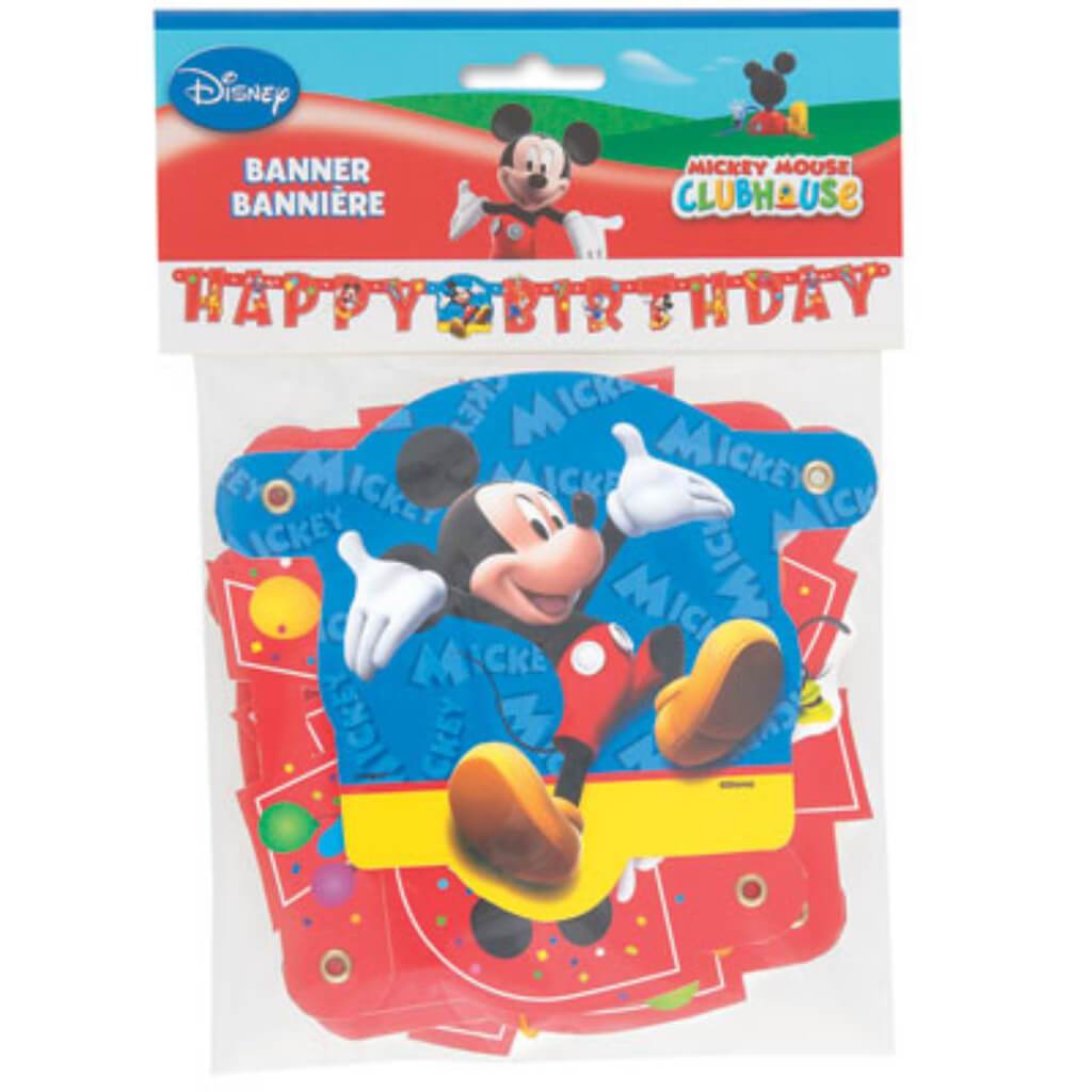 Happy Birthday Jointed Banner, Mickey Mouse Clubhouse 