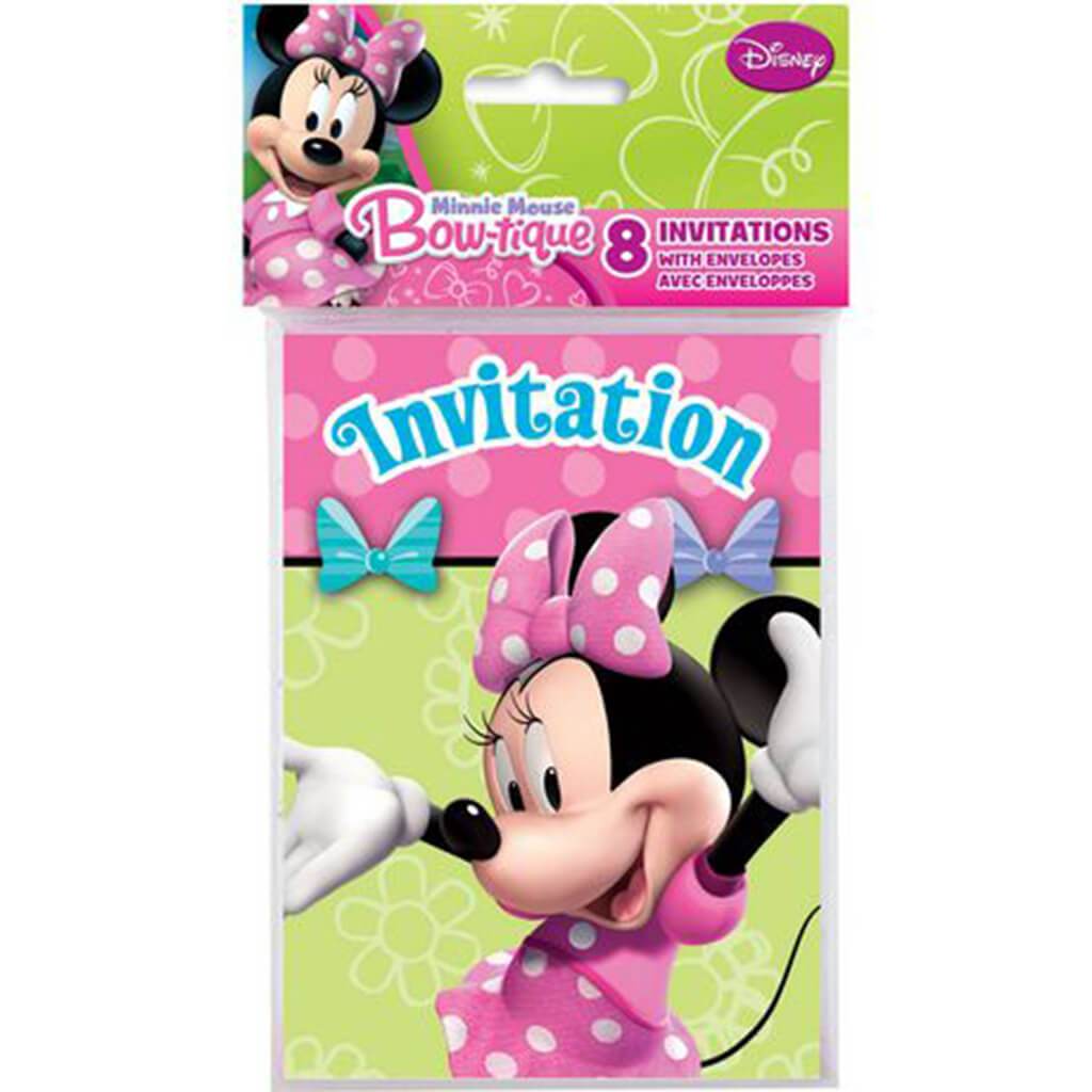 Minnie Mouse invitations