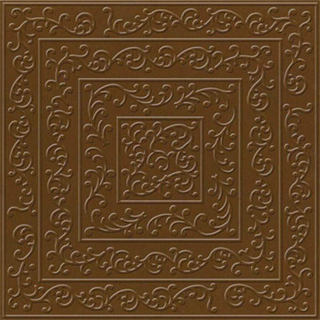 Cardstock Embossed Shabby Chic Chocolate 12in x 12in