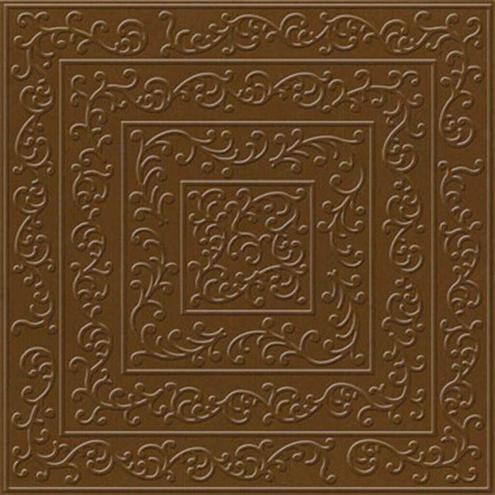 Cardstock Embossed Shabby Chic Chocolate 12in x 12in