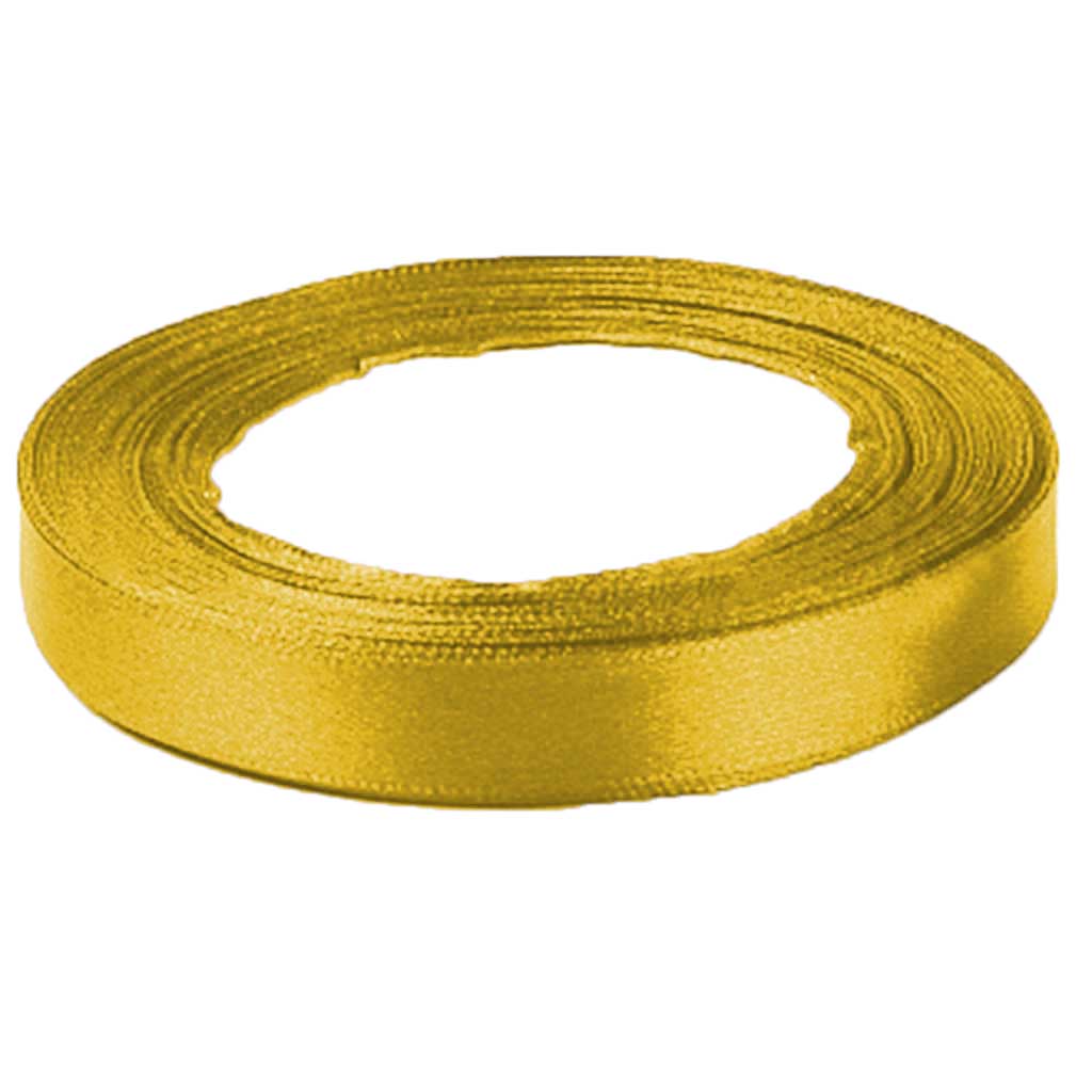 Ribbon Satin 1/2in Metallic Gold
