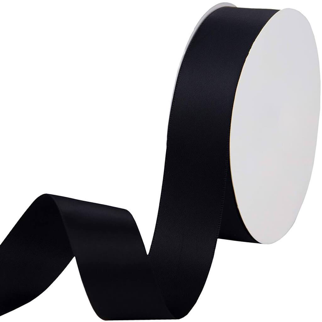 Ribbon Satin 1in Black