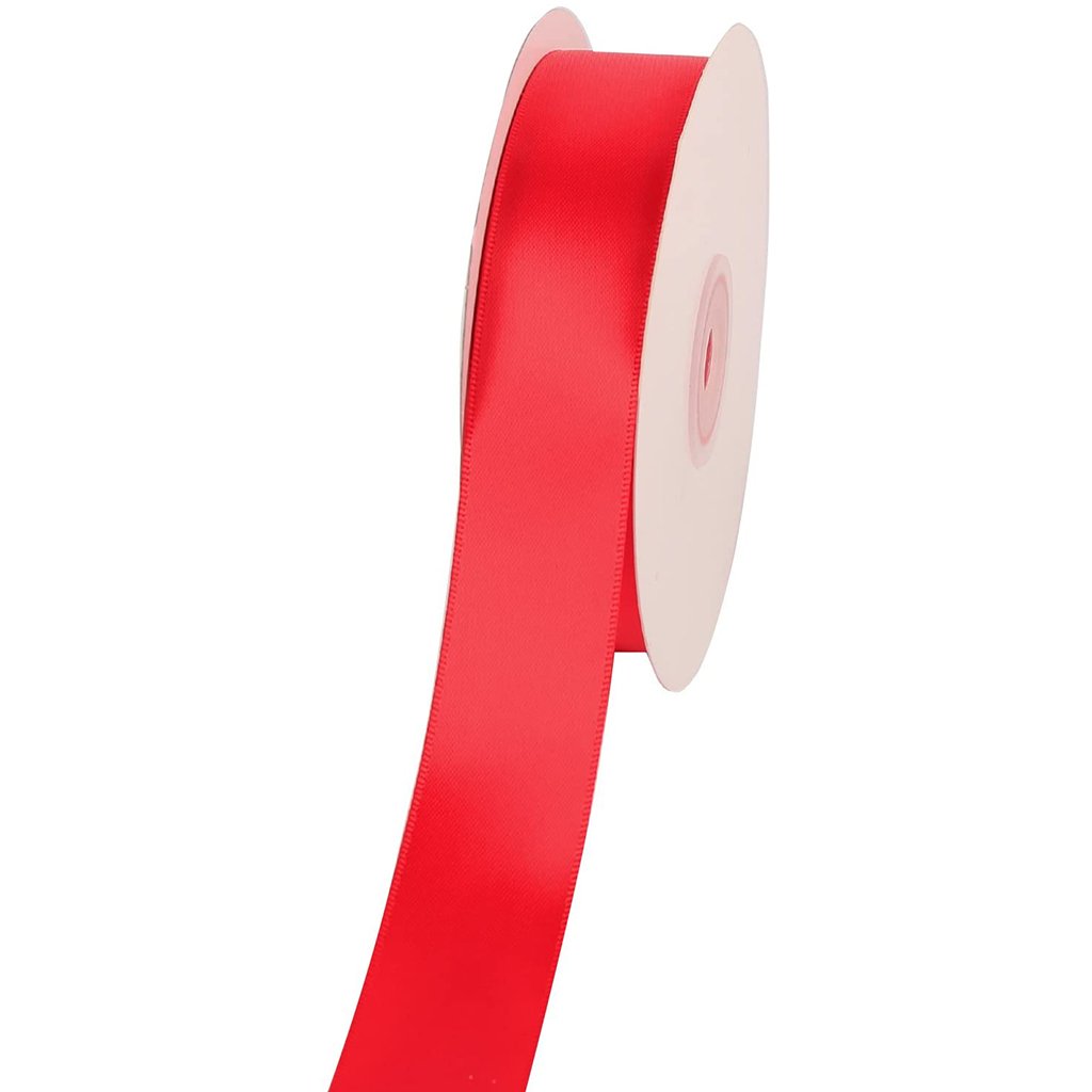 Ribbon Satin 1in Red