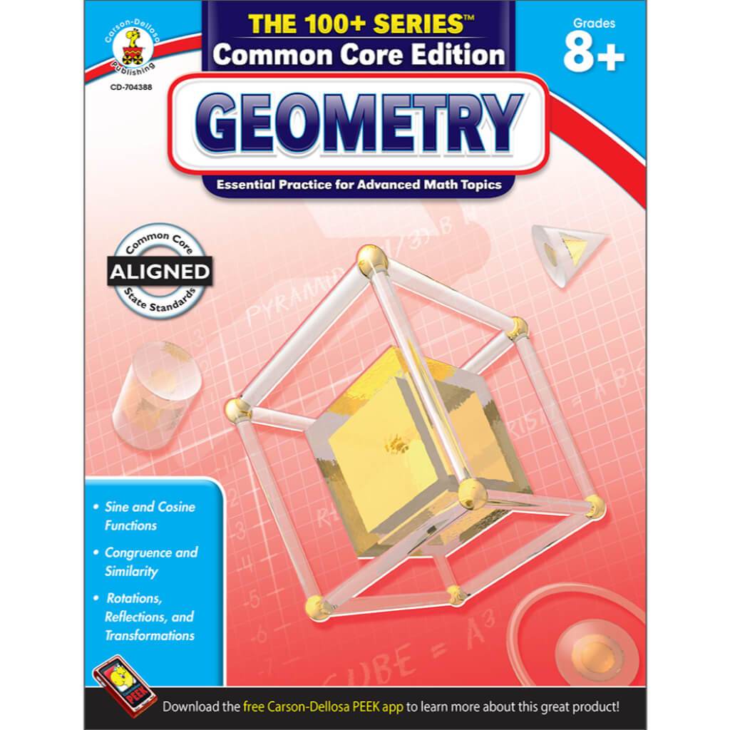 The 100+ Series Geometry Workbook Grade 8-10 