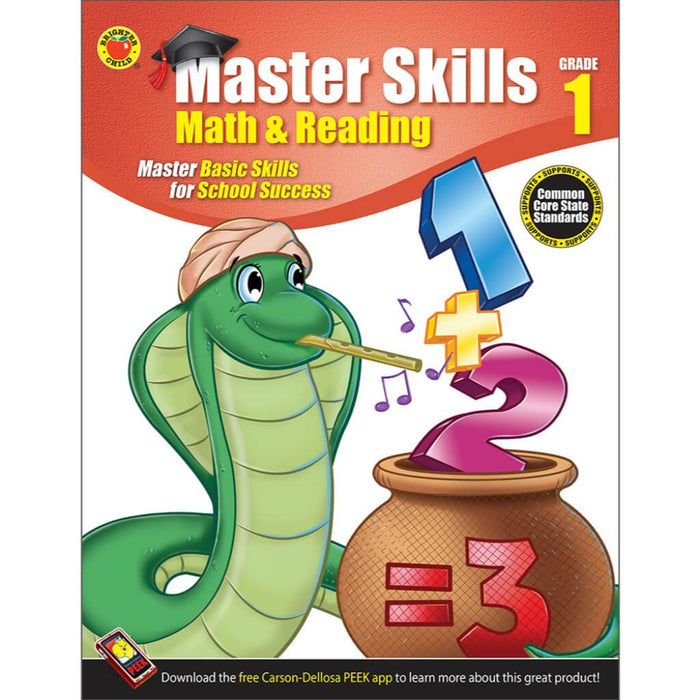 Master Ski Math & Reading Grade 1 