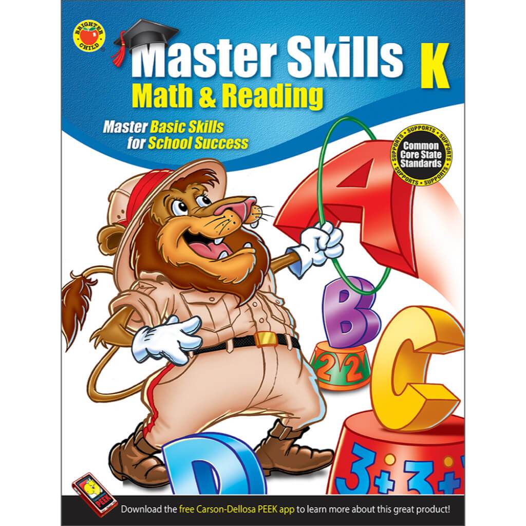 Master Ski Math &amp; Reading Grade Kinder 