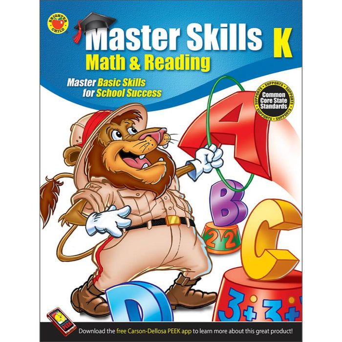 Master Ski Math & Reading Grade Kinder 