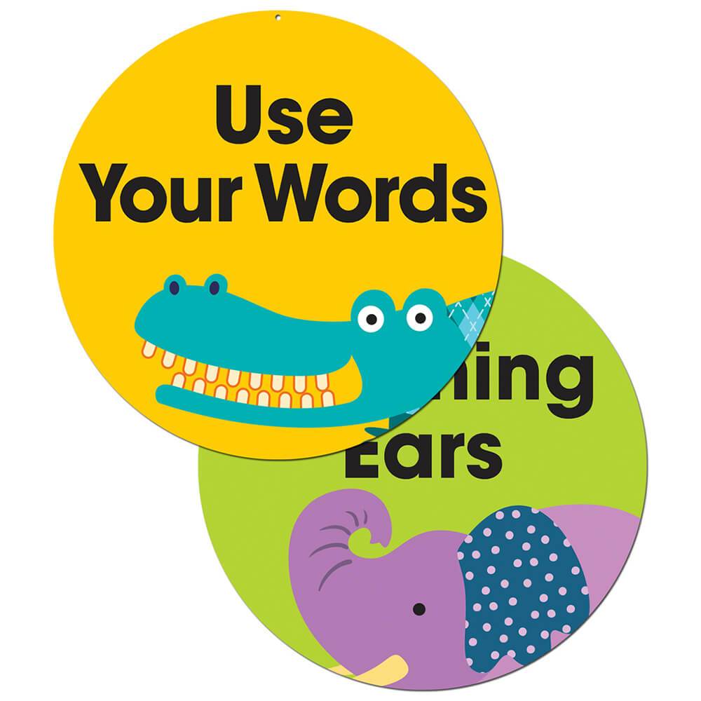 Use Your Words Listening Ears Two Sided Decorations 