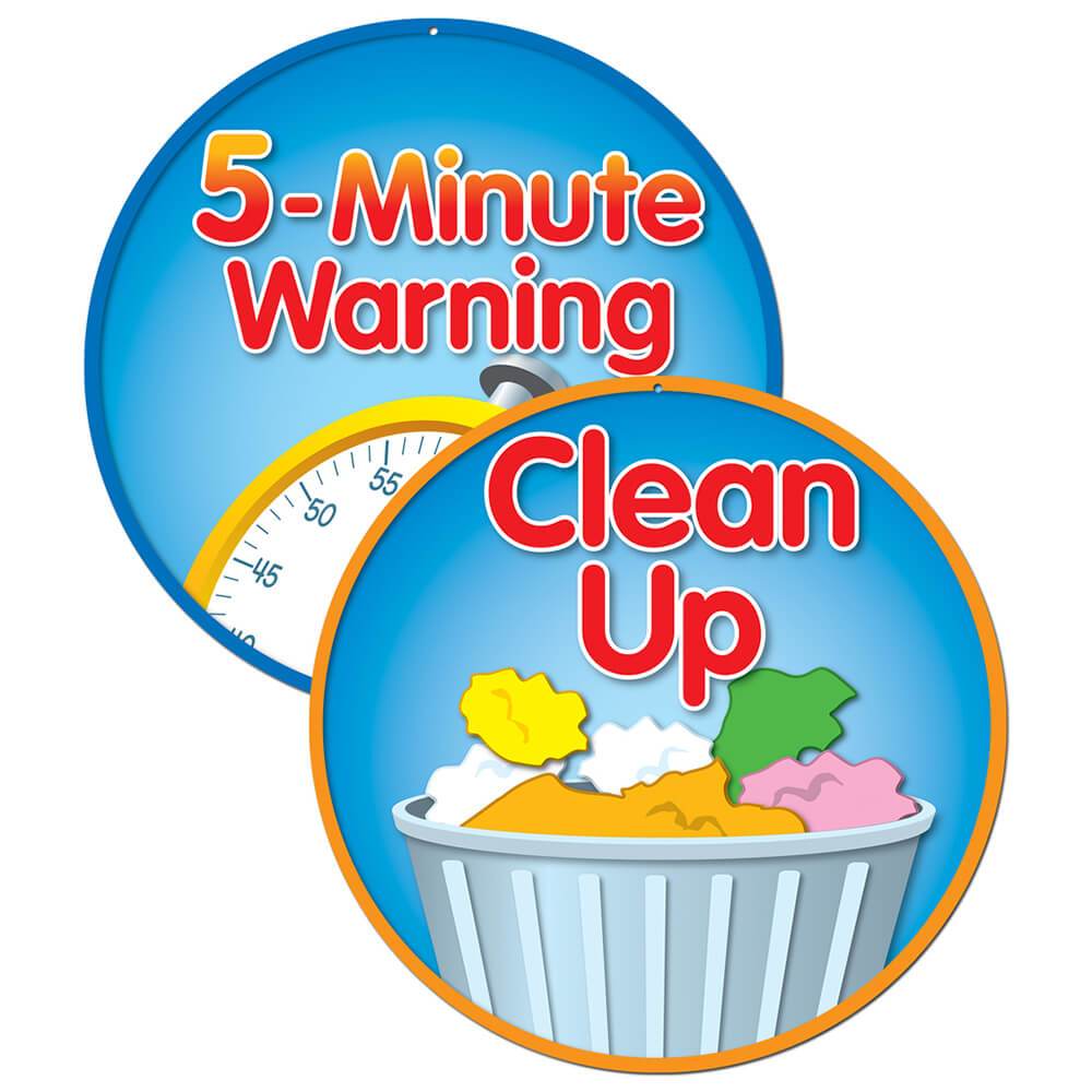 5 Minute Warning Clean Up Two Sided Decorations 