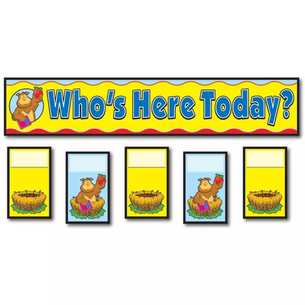 Replacement Attendance Pocket Chart Cards 