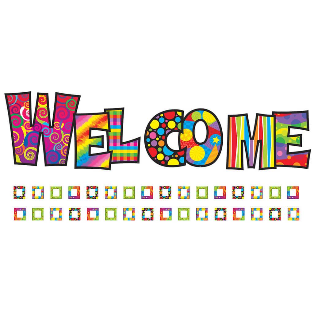 Razzle-Dazzle Welcome Bulletin Board Set 