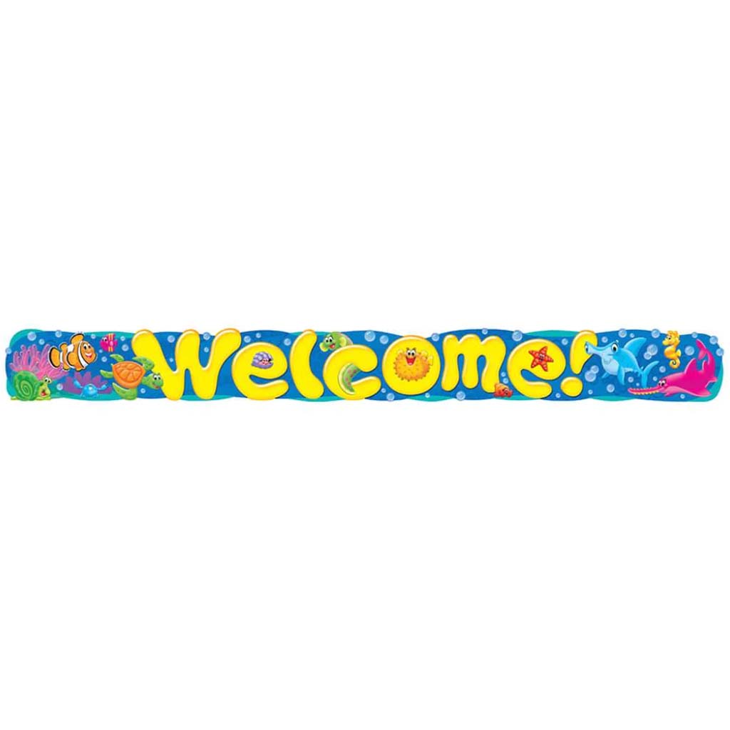 Welcome Sea Buddies Quotable Expressions Banner 10Ft 