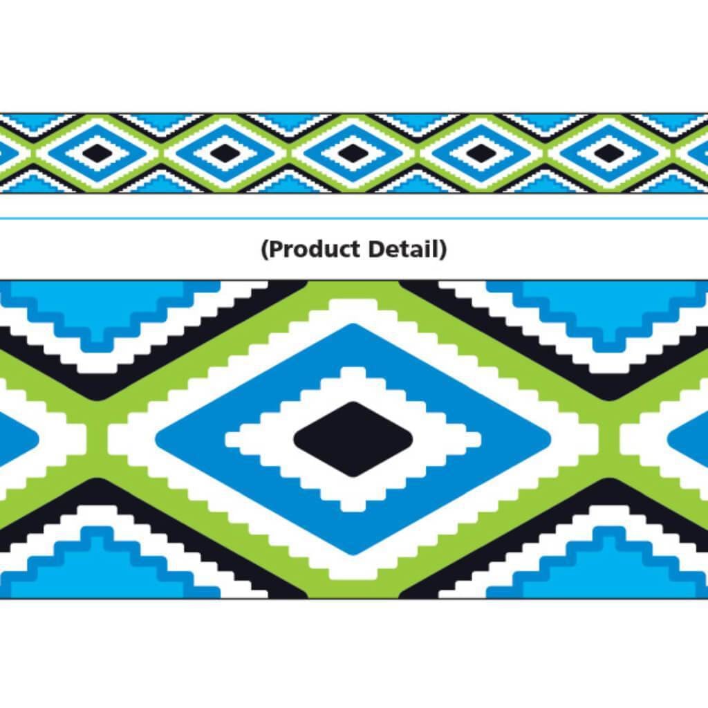 Bolder Border Aztec Blue 