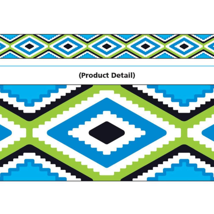 Bolder Border Aztec Blue 