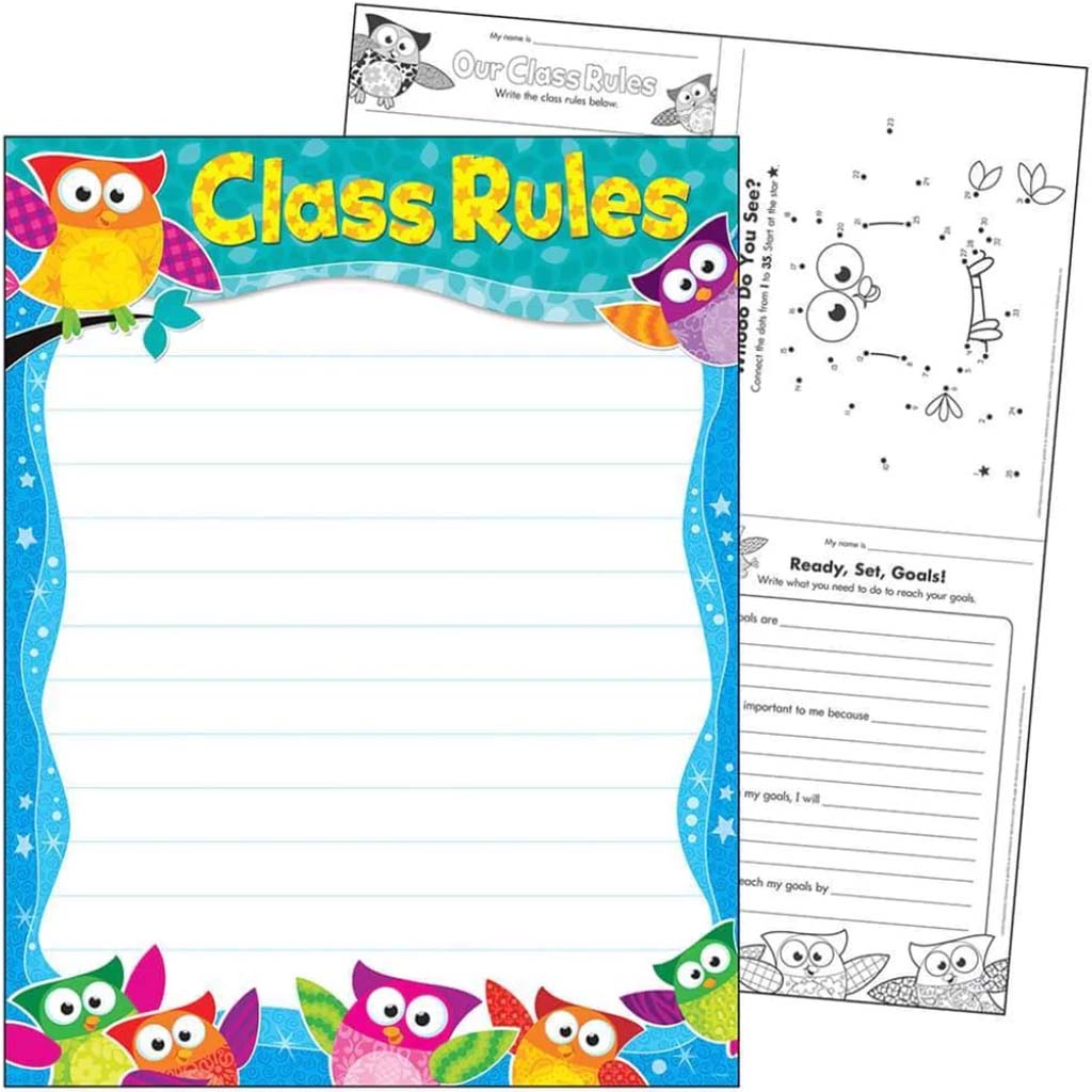 Class Rules Owl-Stars! Learning Chart 