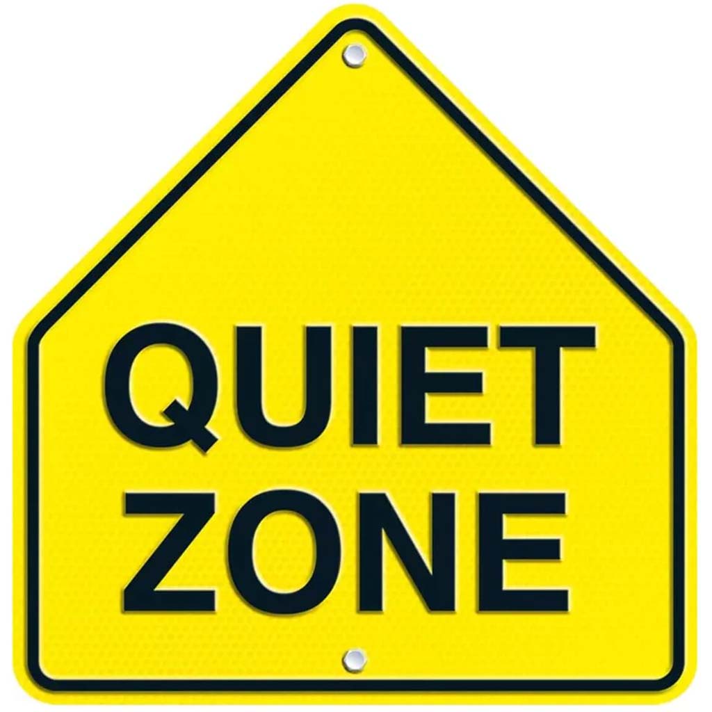 Quiet Zone Two Sided Decoration 