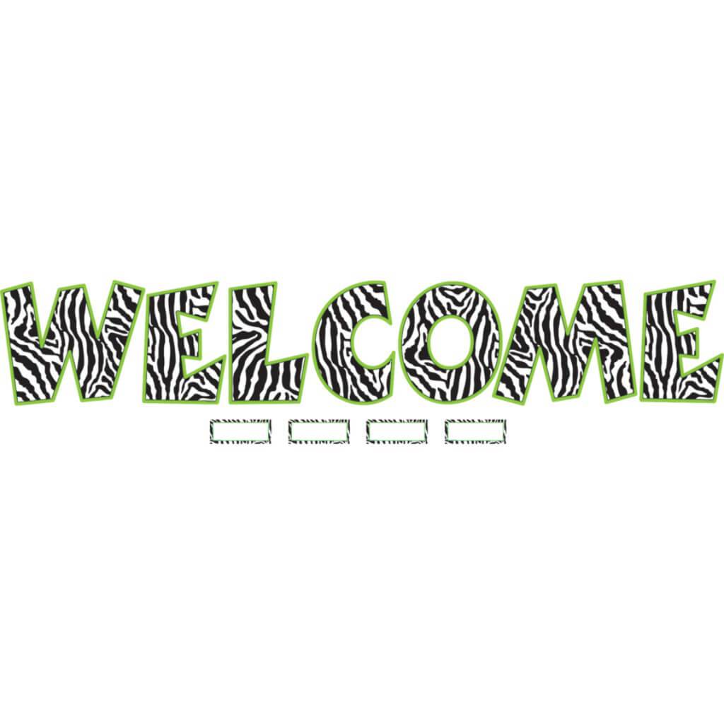 Zebra Welcome Bulletin Board 