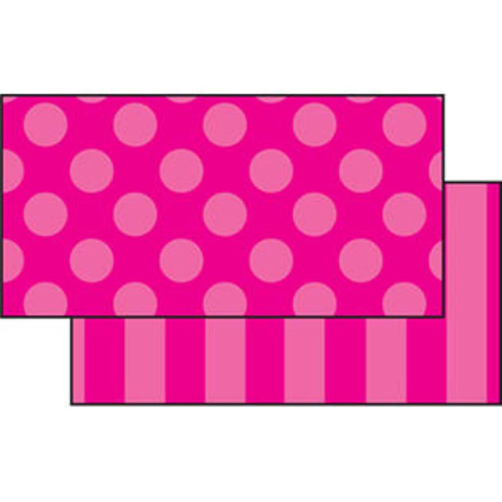 Double Sided Straight Border Pink Sassy Solids