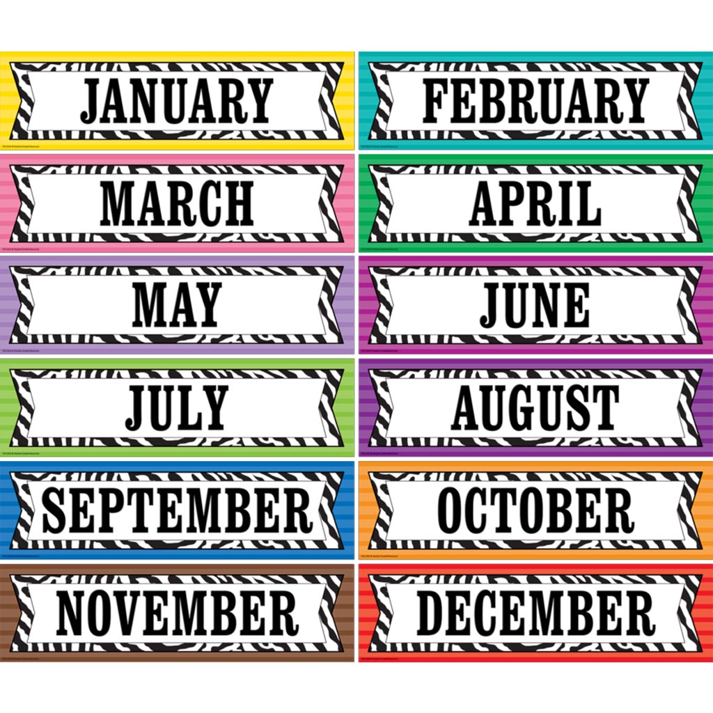 Colorful Zebra Stripe Headline