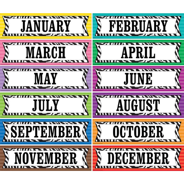 Colorful Zebra Stripe Headline