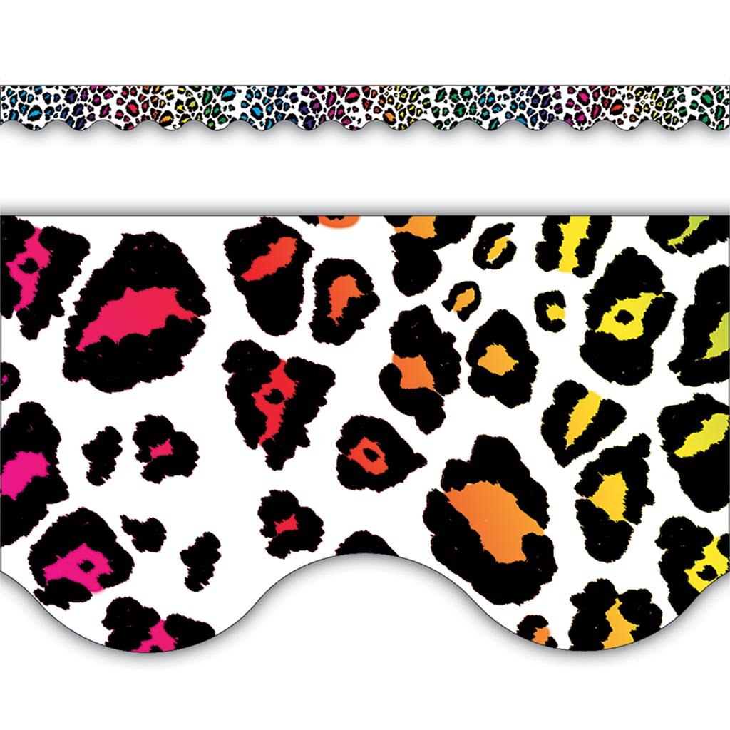 Scalloped Border Leopard Rainbow