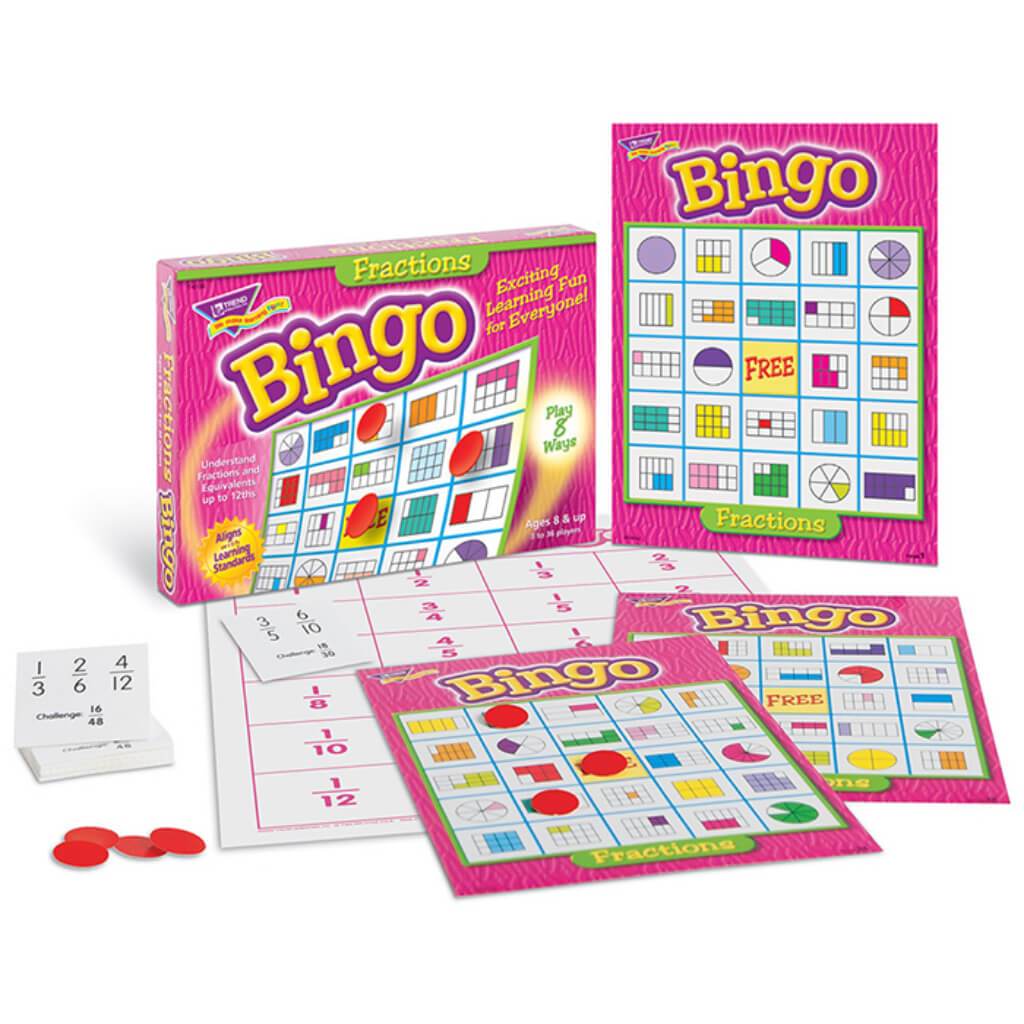 Fractions Bingo Game 