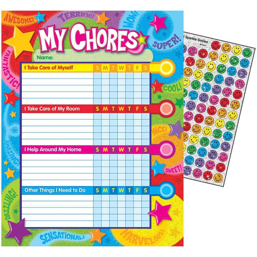 Praise Words &#39;N Stars Chore Incentive Chart 