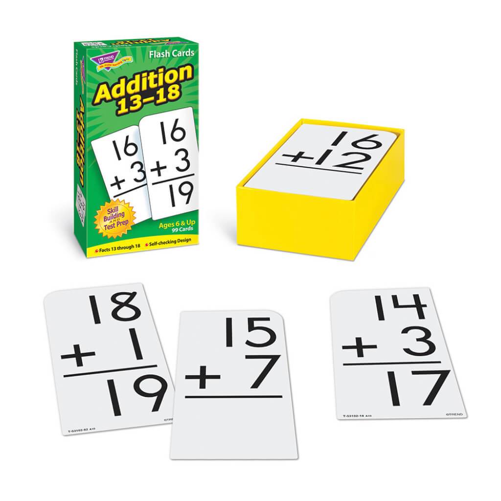 Flash Cards Addition 13-18 