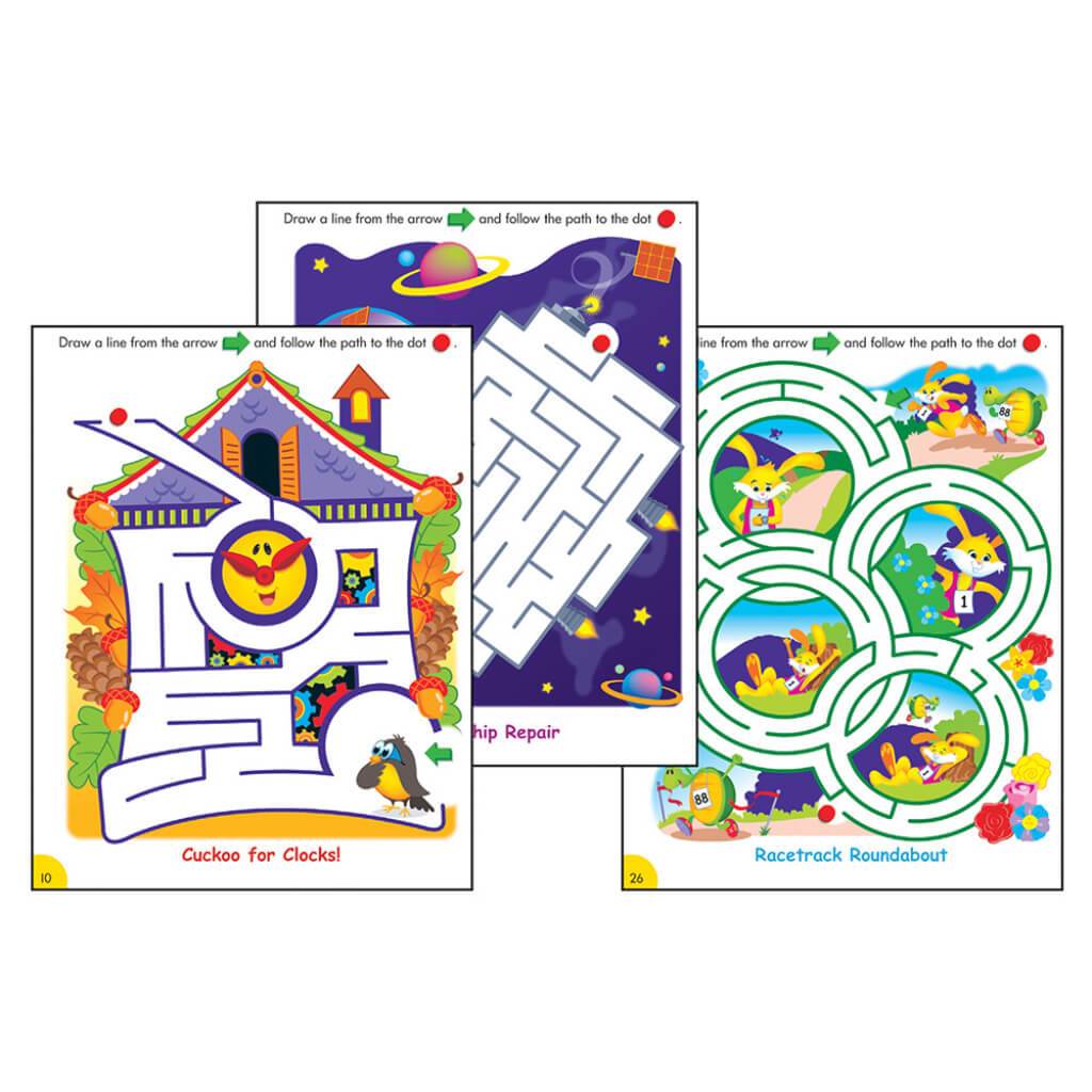 Fun W/ Mazes Wipe-Off Book Grade Prek-K 