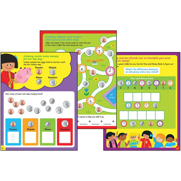 Time & Money Wipe-Off Book Grade Prek-K 