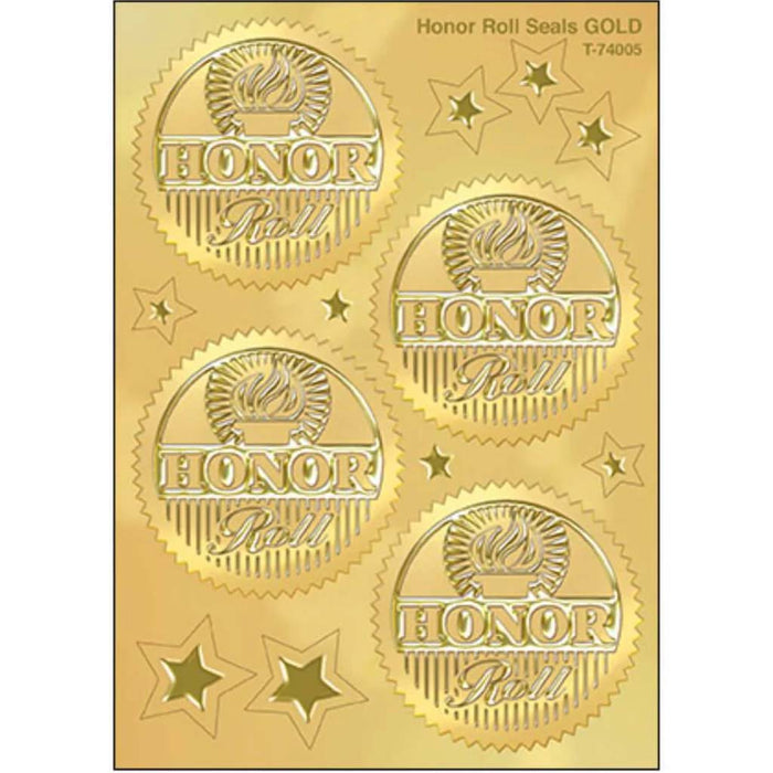Honor Roll Seals Award Gold 