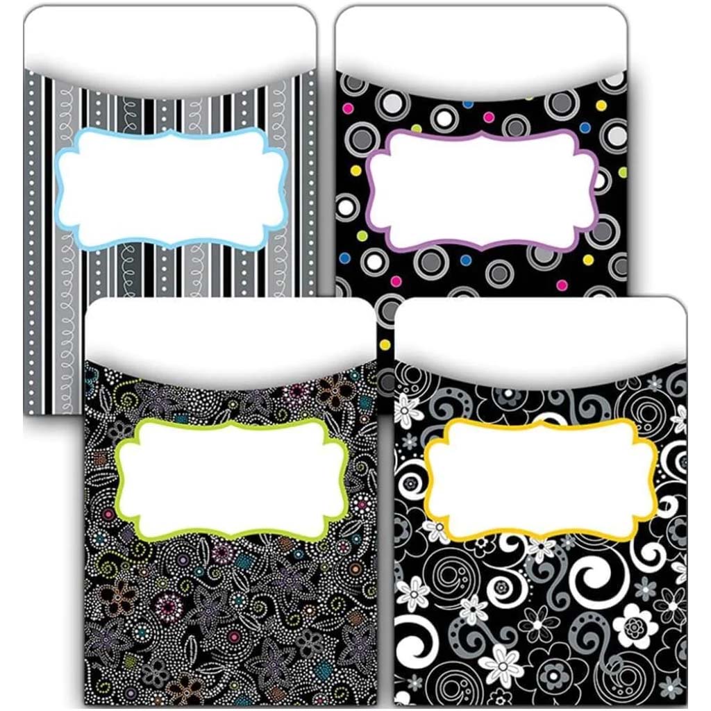 Black And White Collection Jumbo Library Pocket 