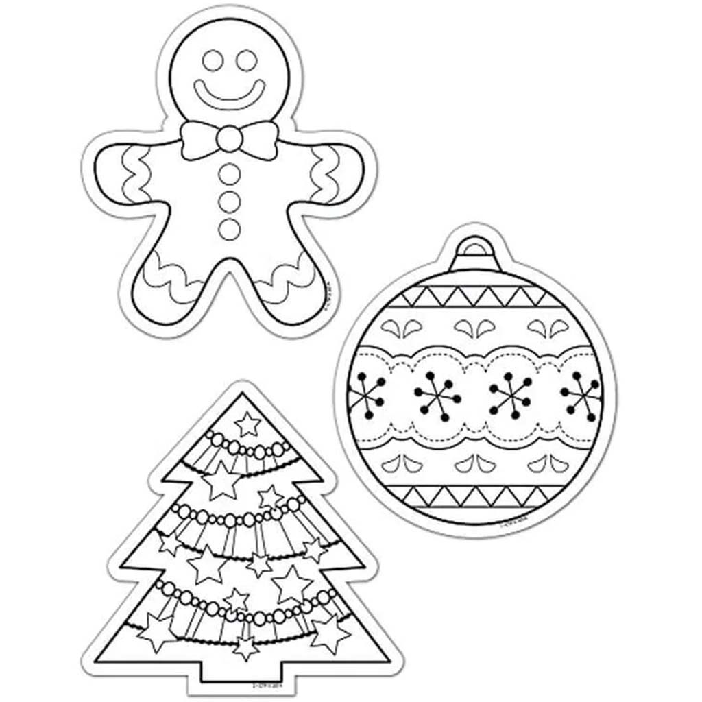 Color-Me Holiday 6in Designer Cut Outs