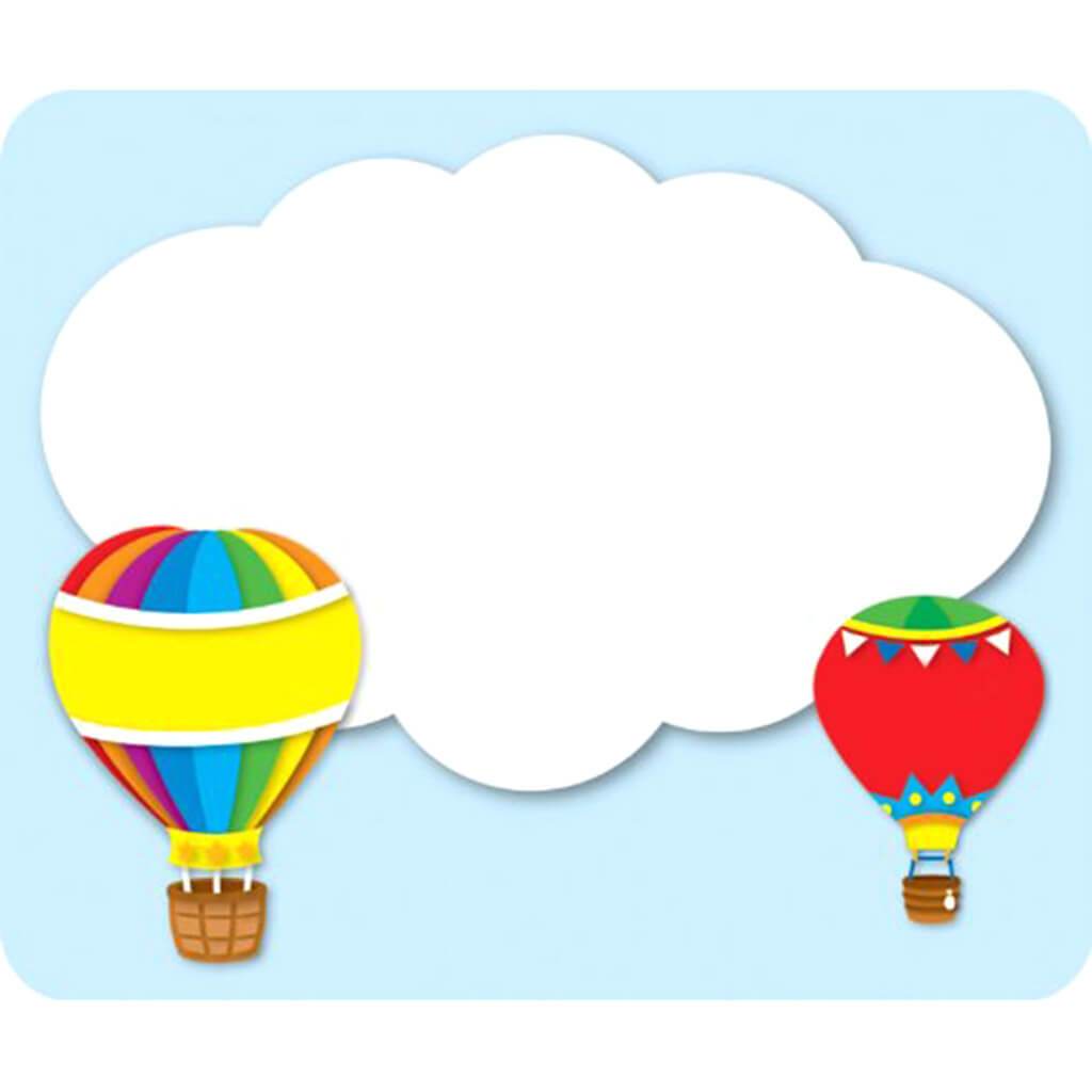 Hot Air Balloons Name Tags